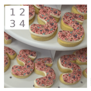 Cookies in the shape of Numbers